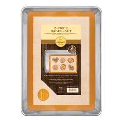 Mrs. Anderson's Baking 18 in. W X 13 in. L Bake Set Silver 2 pk