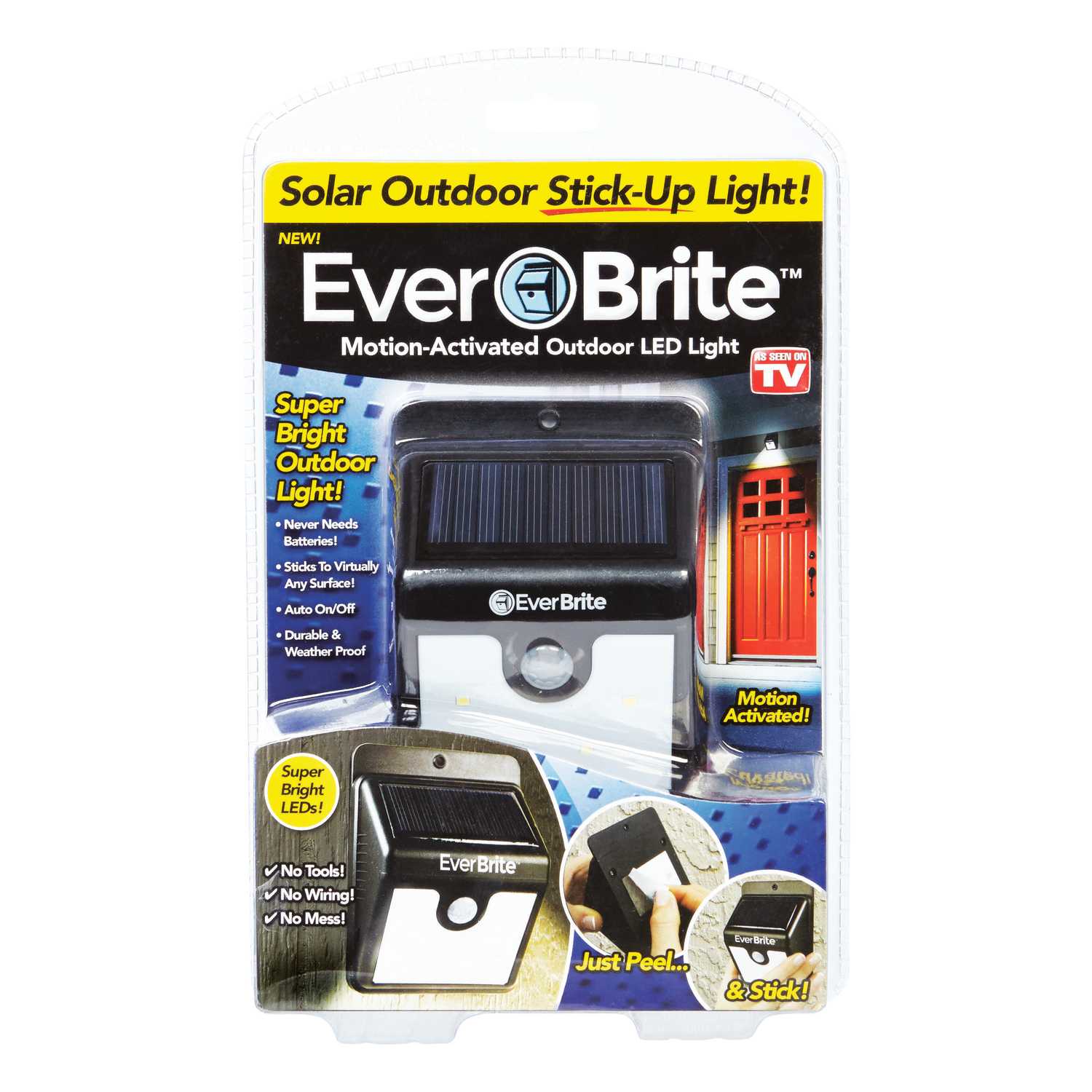 Ever Brite As Seen on TV MotionSensing Solar Powered LED Black