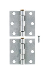 Ace 2-1/2 in. L Galvanized Broad Hinge 2 pk