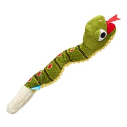 Bark Multicolored Snake Plush Dog Toy 1 pk