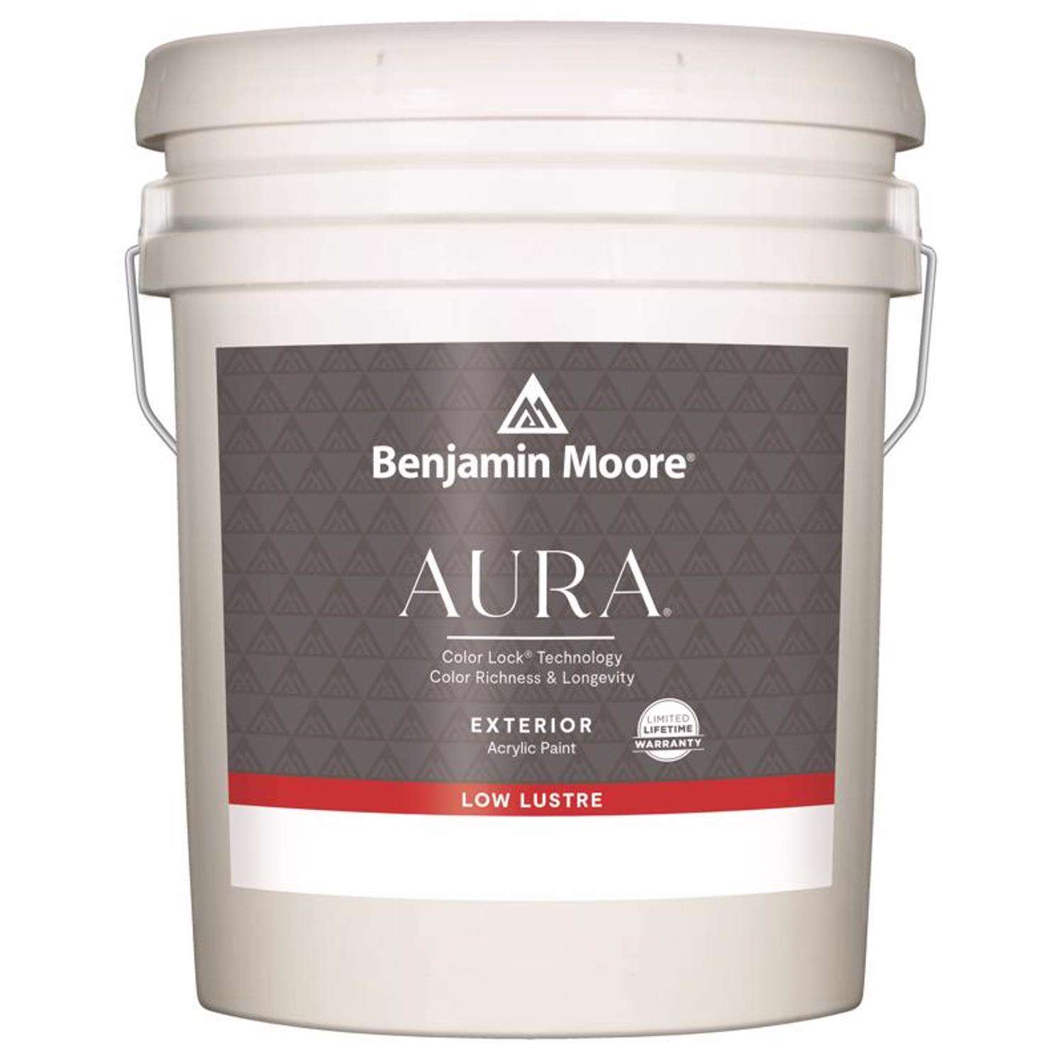 Benjamin Moore Aura Exterior Low Luster White Paint Exterior 5 gal
