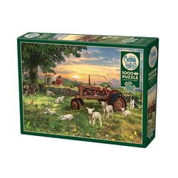 Cobble Hill Field at Sunrise Jigsaw Puzzle Multicolored 1000 pc