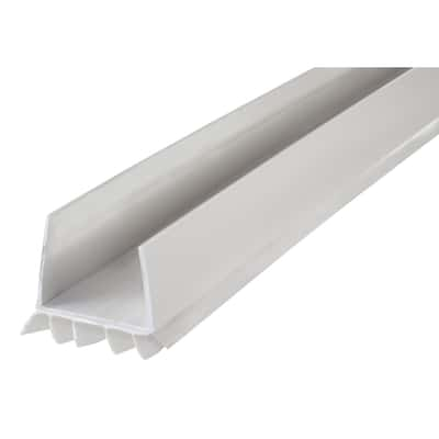 M D Building Products White Vinyl Weather Stripping For Garage Door 7 Ft L X 3 8 In Ace Hardware