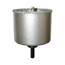 ARTU 3-1/4 in. Carbide Grit 2.3 in. L X 3/8 in. D Hole Saw Arbor