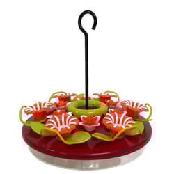 North States Hummingbird 16 oz Plastic Hanging Tray Nectar Bird Feeder 12 ports