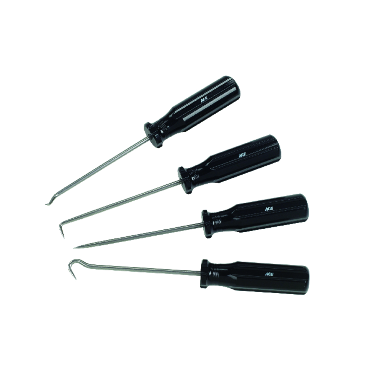 Ace 3.14 in. Stainless Steel Hook and Pick Set 4 pc