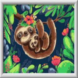 Ravensburger CreArt Sweet Sloths Paint By Number Set Multicolored 19 pc