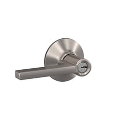 Schlage Latitude Satin Nickel Keyed Entry Lever 1-3/4 in.