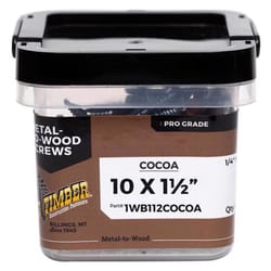 Big Timber Woodbinder No. 10 Sizes X 1-1/2 in. L Star Hex Washer Head Sheet Metal Screw Assortment 1