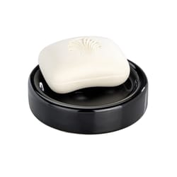 Wenko Polaris Black Ceramic Soap Dish