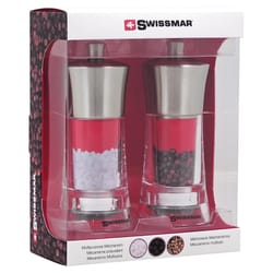 Swissmar Clear/Silver Acrylic Salt and Pepper Set 1 pk