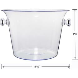 Prodyne Clear Polymer Regent Party Tub