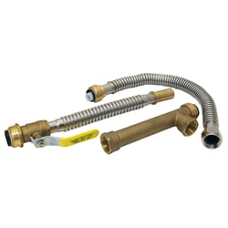 Tectite 3/4 in. Push Fit each X 3/4 in. D PTC 18 in. Brass Water Heater Installation Kit