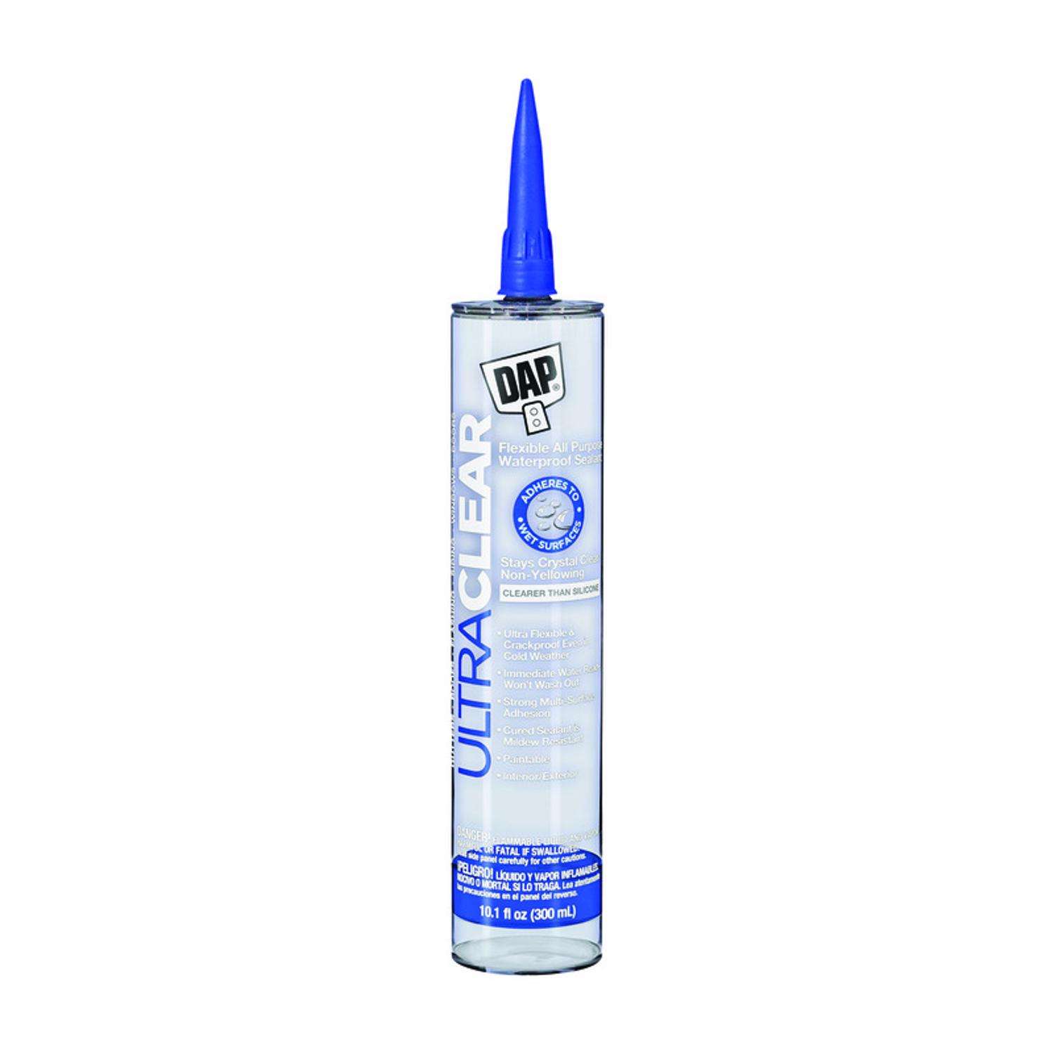DAP Ultra Clear Clear Synthetic Rubber All Purpose Waterproof Sealant