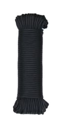 SecureLine 5/32 in. D X 100 ft. L Black Braided Nylon Paracord