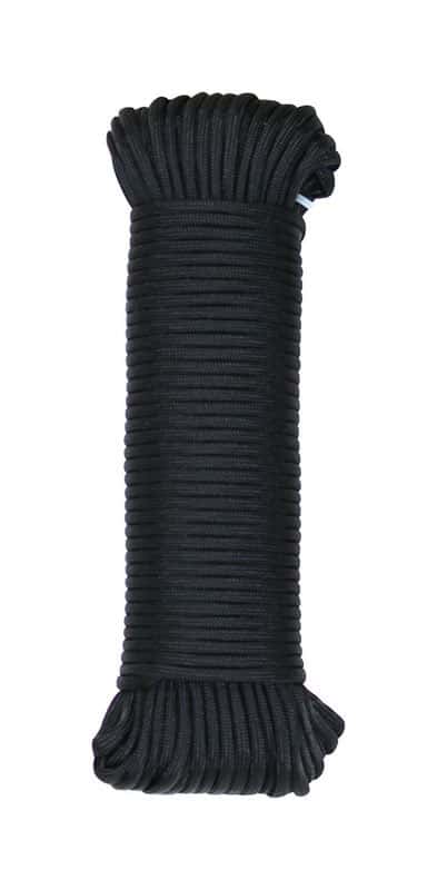 SecureLine 5/32 in. D X 100 ft. L Black Braided Nylon Paracord - Ace  Hardware