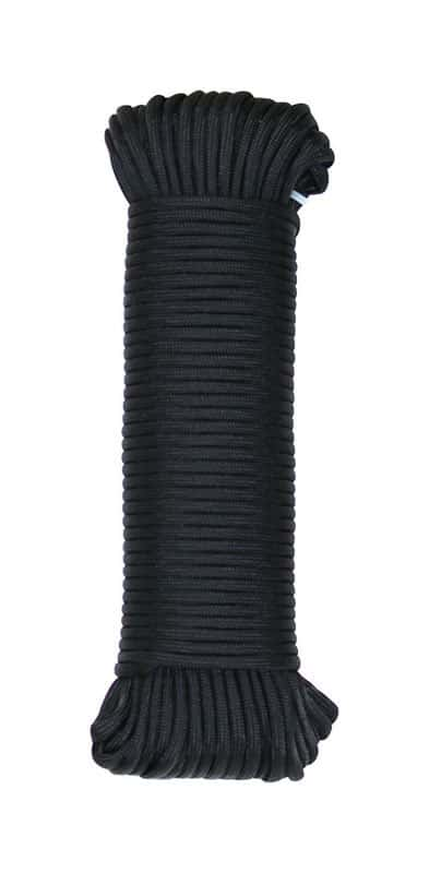 Koch Industries Black 550 Paracord 5/32in x 100ft