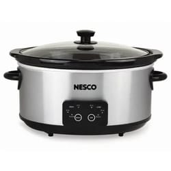 Nesco 4 qt Silver Stainless Steel Programmable Slow Cooker