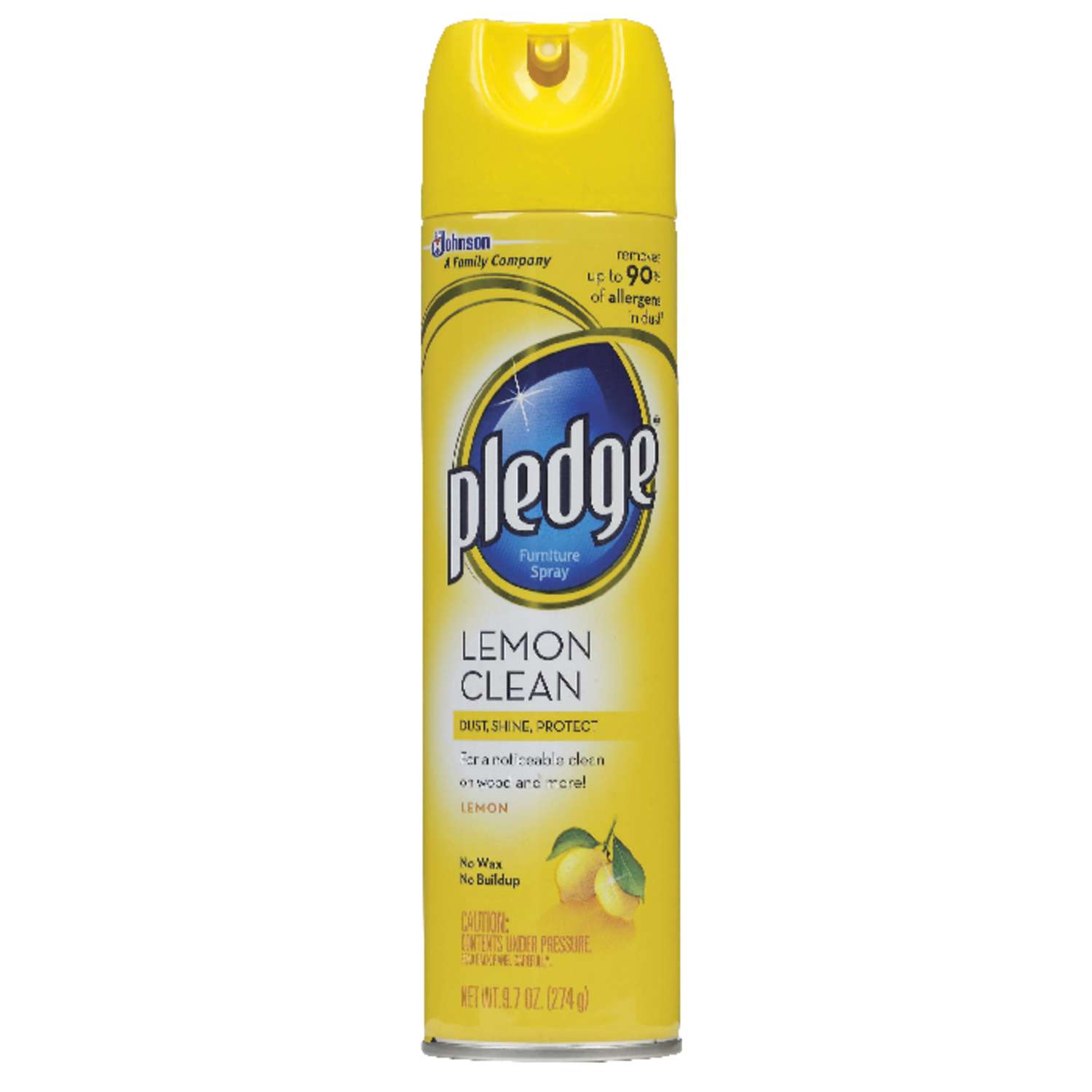 Pledge Lemon Scent Furniture Polish 9.7 oz. Spray Ace Hardware