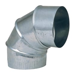 Imperial 9 in. D X 9 in. D Adjustable 90 deg Galvanized Steel Furnace Pipe Elbow