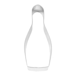 R&M International Corp Bowling Pin 2 in. W X 5 in. L Cookie Cutter Silver 1 pc