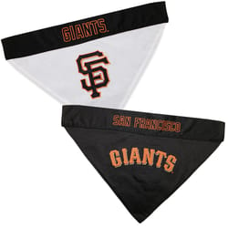 Pets First Black/Orange San Francisco Giants Cotton/Nylon Dog Collar Bandana Small/Medium