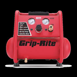 Grip-Rite 1 gal Horizontal Portable Air Compressor 135 psi 1 HP