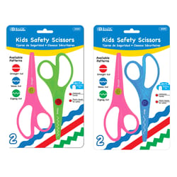 Bazic Products Plastic Kid Scissors 2 pc