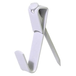 HILLMAN Steel-Plated White Conventional Picture Hanger 10 lb 8 pk