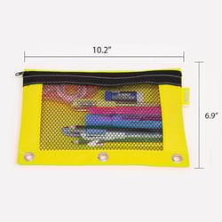 Bazic Products Brights Edition 6.9 in. H X 9.6 in. W X 3/8 in. D Pencil Pouch Assorted