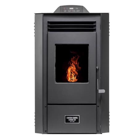 US Stove EPA Certified 1300 sq ft Modern Wood Pellet Stove 50 lb. cap.  Hopper - Ace Hardware