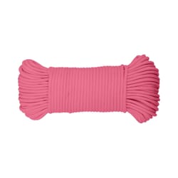 Koch 5/32 in. D X 100 ft. L Pink Diamond Braided Paracord Rope