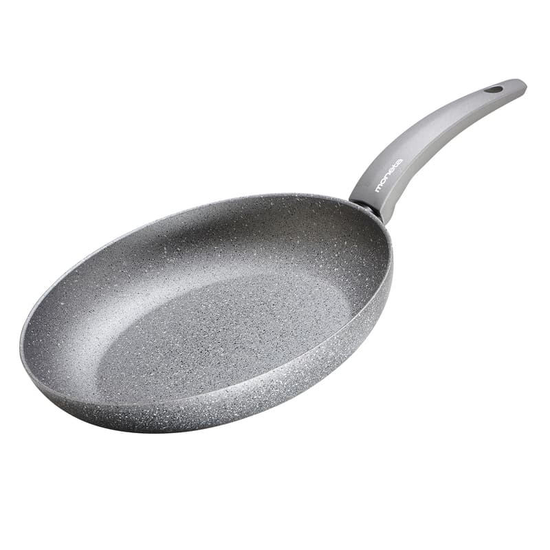 Moneta Graystone Aluminum Fry Pan 11.5 in. 2.5 qt Black/Silver Sansujyuku sansujyuku.com