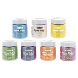 Bazic Products Assorted Neon Glitter Shaker Exterior and Interior 2 oz