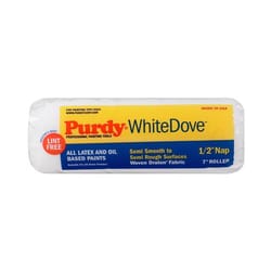 Purdy White Dove Woven Fabric 7 in. W X 1/2 in. Paint Roller Cover 1 pk