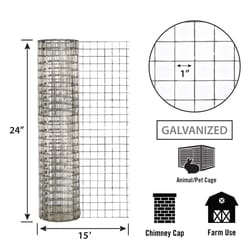 Fencer Wire Welded Wire Fence 12.5 Gauge, Galvanized Welded Fence Wire  Roll, Mesh Size 2-Inch x 4-Inch, Hog Wire Fencing Cage Wire Roll, Multiple  Use for Home Improvement & Animals Enclosure, 2x50 