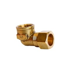 ATC 5/8 in. Compression 1/2 in. D FPT Brass 90 Degree Elbow
