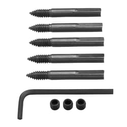 Milwaukee SWITCHBLADE Carbon Steel Feed and Set Screw Accessory Set Hex Shank 9 pc