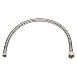 Ace 3/8 in. Flare X 7/8 in. D Ballcock 12 in. Braided Stainless Steel Toilet Supply Line