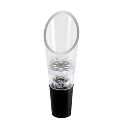 OGGI Black Plastic Aerating Wine Pourer