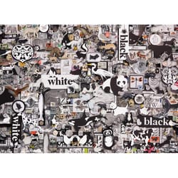 Cobble Hill Black & White Animals Jigsaw Puzzle 1000 pc