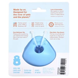 West Paw Zogoflex Blue Plastic Toppl Pet Toy Small 1 pk