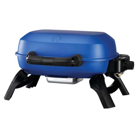 Napoleon TravelQ 2 Burner Liquid Propane Portable Grill Blue Ace