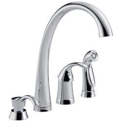Delta Pilar One Handle Chrome Kitchen Faucet Side Sprayer Included
