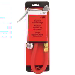 Milton Bayonet Dual Head Chuck Inflator Gauge 1/4 in. 5 pc