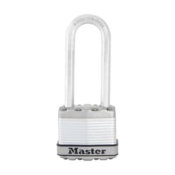 Master Lock 1-9/16 in. H X 11/16 in. W X 1-3/4 in. L Steel Dual Ball Bearing Locking Weather-Resista