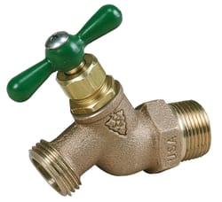 Arrowhead Brass 1/2 in. MIP X 3/4 in. Hose Brass Bibb