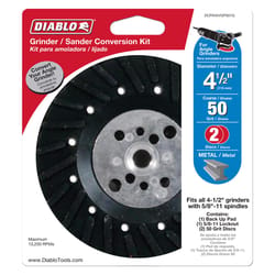 Diablo 4-1/2 in. D X 5/8 in. Aluminum Oxide Angle Grinder Conversion Kit 4 pk