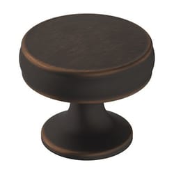 Amerock Renown Traditional Round Cabinet Knob 1-1/4 in. D 1-1/8 in. Oil Rubbed Bronze 1 pk