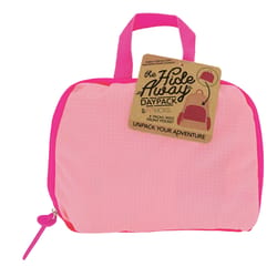 Fitkicks Hideaway Daypack Pink Backpack 14 in. H X 7 in. W